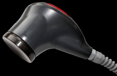 concave red hand probe for equine therapeutic ultrasound